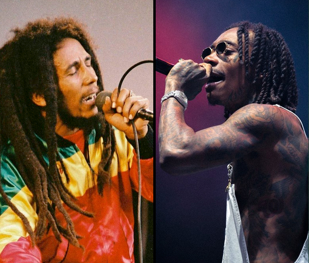 Picture of Bob Marley and Wiz Khalifa